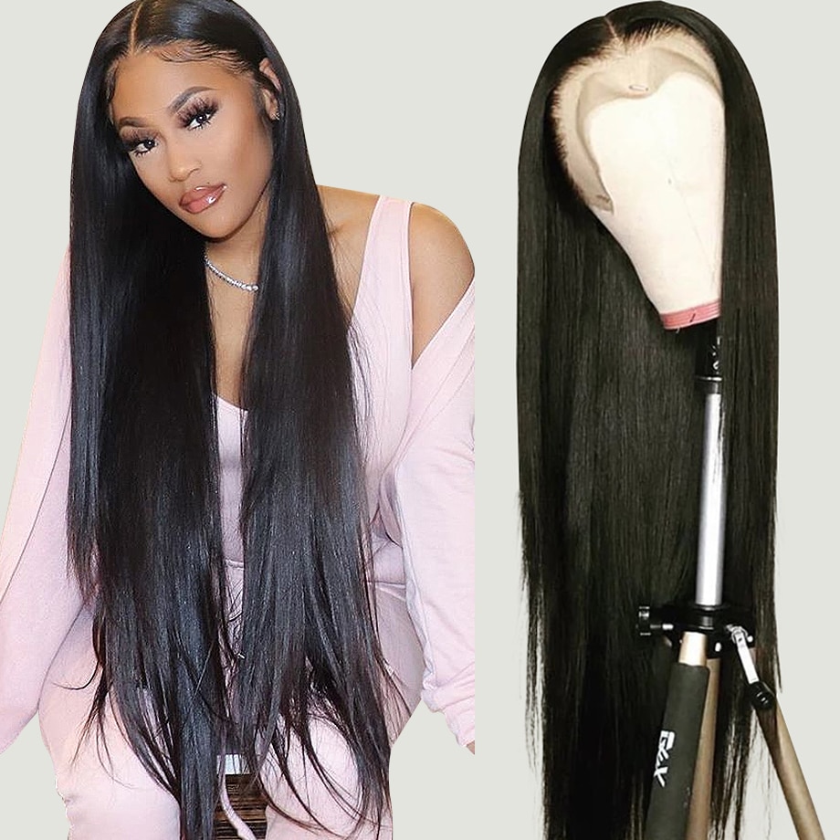 30 Inch Bone Straight Lace Front Wig Short 4×4 Closure Wig Brazilian Long Lace Frontal Human Hair Wigs For Black Women Hd Full 30 Inch Bone Straight Lace Front Wig Short 4x4 Closure Wig Brazilian Long Lace Frontal Human Hair Wigs For Black Women Hd Full