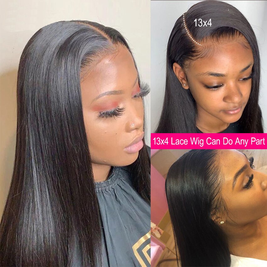 28 30 36 Inch 13×4 Lace Front Human Hair Wigs Brazilian Straight Glueless Frontal Pre Plucked Virgin Human Hair For Black Women 28 30 36 Inch 13x4 Lace Front Human Hair Wigs Brazilian Straight Glueless Frontal Pre Plucked Virgin Human Hair For Black Women