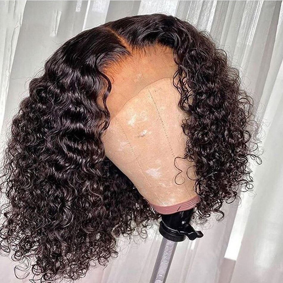 Jerry Curly 13×4 Lace Front Wig Short Bob Frontal Human Hair Wigs Deep Wave Brazilian Remy Pre Plucked Water 4×4 Closure Wig Jerry Curly 13x4 Lace Front Wig Short Bob Frontal Human Hair Wigs Deep Wave Brazilian Remy Pre Plucked Water 4x4 Closure Wig