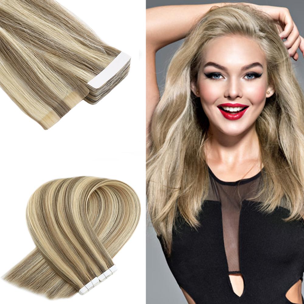 Neitsi Straight Skin Weft Adhesive Hair Non-Remy Tape In Human Hair Extensions 12″-20″ Piano Color Double Sided Invisible Tape Neitsi Straight Skin Weft Adhesive Hair Non-Remy Tape In Human Hair Extensions 12