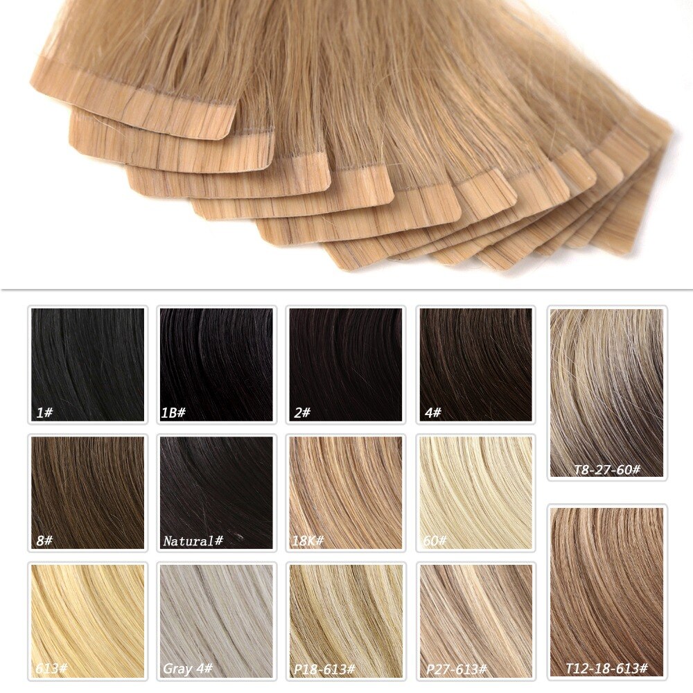 Neitsi Straight Skin Weft Adhesive Hair Non-Remy Tape In Human Hair Extensions 12″-20″ Piano Color Double Sided Invisible Tape Neitsi Straight Skin Weft Adhesive Hair Non-Remy Tape In Human Hair Extensions 12
