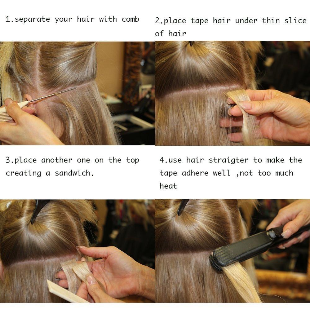 Neitsi Straight Skin Weft Adhesive Hair Non-Remy Tape In Human Hair Extensions 12″-20″ Piano Color Double Sided Invisible Tape Neitsi Straight Skin Weft Adhesive Hair Non-Remy Tape In Human Hair Extensions 12