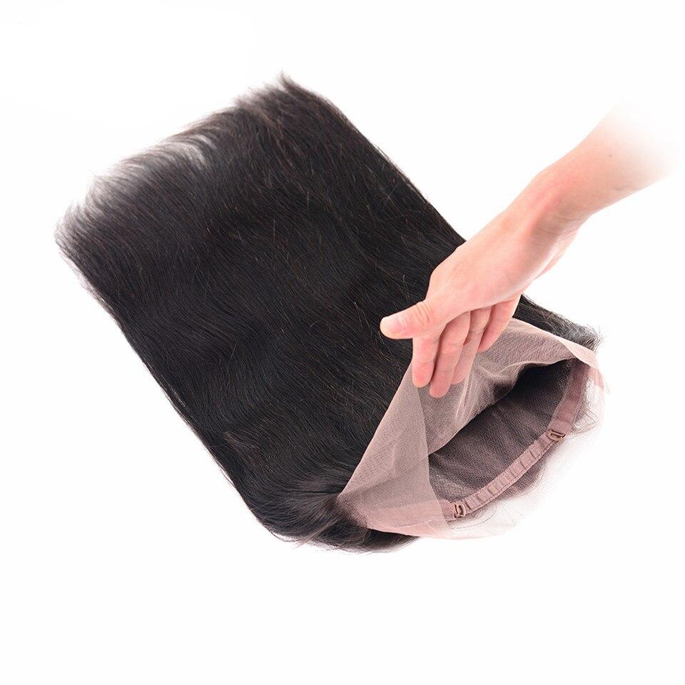 ESTRELLA Peruvian 360 Lace Frontal with Bundles Straight Human Hair Weave Bundles With Closure Remy Hair Extension with Frontal ESTRELLA Peruvian 360 Lace Frontal with Bundles Straight Human Hair Weave Bundles With Closure Remy Hair Extension with Frontal