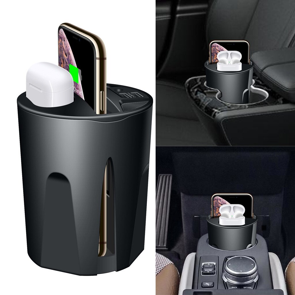 Car Wireless Charger 3 in 1 For IPhone 11 10W Wireless Charger Cup with USB for iPhone 11/Pro/Pro Max for Airpods 2th Car Wireless Charger 3 in 1 For IPhone 11 10W Wireless Charger Cup with USB for iPhone 11/Pro/Pro Max for Airpods 2th