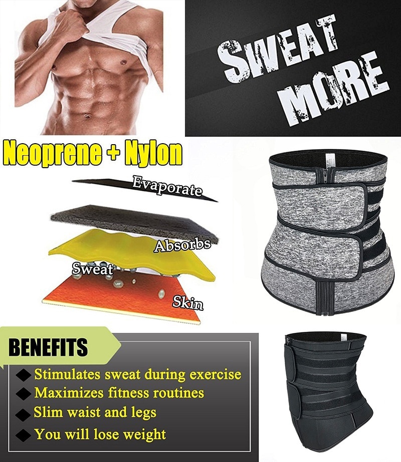Men Waist Trainer Corsets Fitness Trimmer Belt Slimming Body Shaper for Weight Loss Sauna Sweat Girdle Workout Fat Burner Fajas Men Waist Trainer Corsets Fitness Trimmer Belt Slimming Body Shaper for Weight Loss Sauna Sweat Girdle Workout Fat Burner Fajas