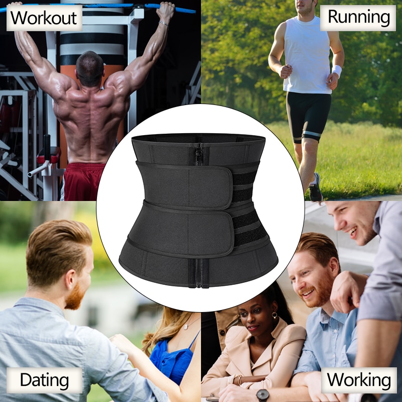 Men Waist Trainer Corsets Fitness Trimmer Belt Slimming Body Shaper for Weight Loss Sauna Sweat Girdle Workout Fat Burner Fajas Men Waist Trainer Corsets Fitness Trimmer Belt Slimming Body Shaper for Weight Loss Sauna Sweat Girdle Workout Fat Burner Fajas