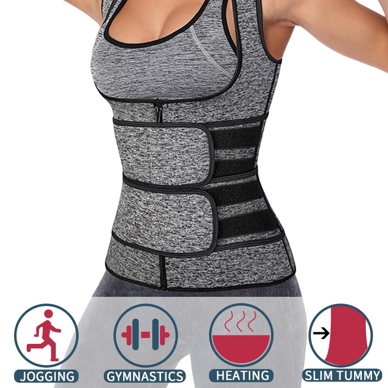 Women Waist Trainer Vest Neoprene Body Shaper Sauna Sweat Suit Slimming Sheath Fitness Workout Corset Top Shapewear Trimmer Belt Women Waist Trainer Vest Neoprene Body Shaper Sauna Sweat Suit Slimming Sheath Fitness Workout Corset Top Shapewear Trimmer Belt