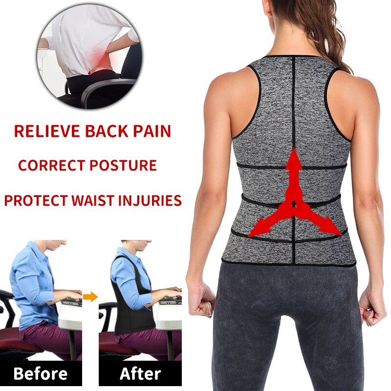 Women Waist Trainer Vest Neoprene Body Shaper Sauna Sweat Suit Slimming Sheath Fitness Workout Corset Top Shapewear Trimmer Belt Women Waist Trainer Vest Neoprene Body Shaper Sauna Sweat Suit Slimming Sheath Fitness Workout Corset Top Shapewear Trimmer Belt