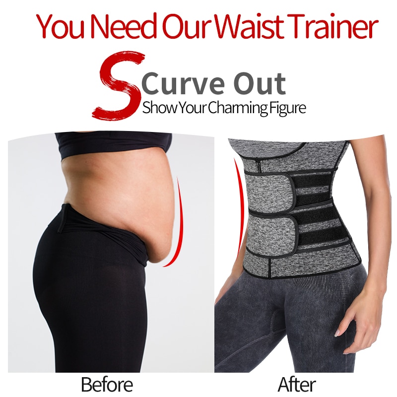 Women Waist Trainer Vest Neoprene Body Shaper Sauna Sweat Suit Slimming Sheath Fitness Workout Corset Top Shapewear Trimmer Belt Women Waist Trainer Vest Neoprene Body Shaper Sauna Sweat Suit Slimming Sheath Fitness Workout Corset Top Shapewear Trimmer Belt