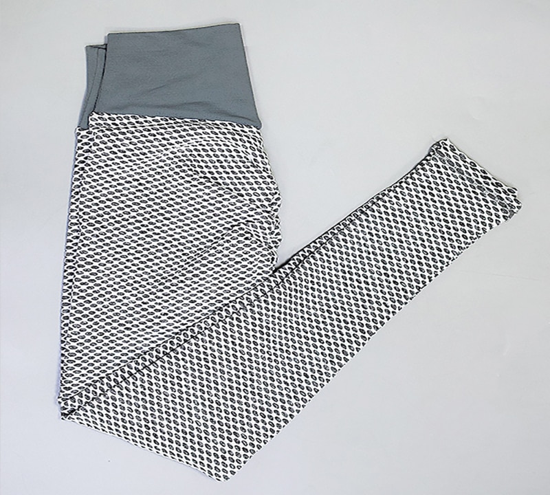 CHRLEISURE Grid Tights Yoga Pants Women Seamless High Waist Leggings Breathable Gym Fitness Push Up Clothing Girl Yoga Pant