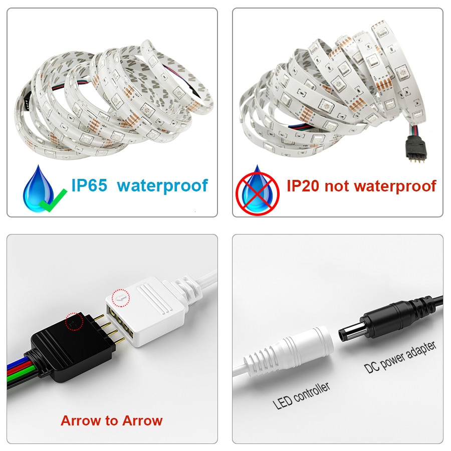 25M 30M Led Strip Lights 5050 Waterproof RGB DC 12V Flexible Tape Led Ribbon Led Strip 5M 10M 15M 20M With Phone Bluetooth APP 25M 30M Led Strip Lights 5050 Waterproof RGB DC 12V Flexible Tape Led Ribbon Led Strip 5M 10M 15M 20M With Phone Bluetooth APP