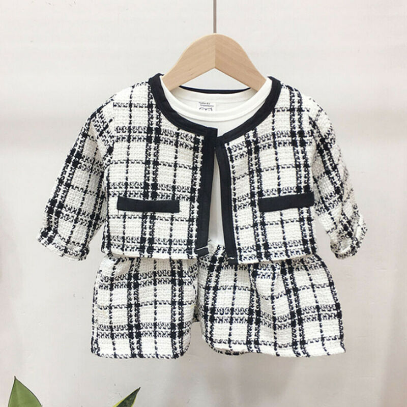 2Pcs Autumn Winter Party Kids Clothes For Baby Girl Fashion Pageant Plaid Coat Tutu Dress Outfits Suit Toddler Girl Clothing Set 2Pcs Autumn Winter Party Kids Clothes For Baby Girl Fashion Pageant Plaid Coat Tutu Dress Outfits Suit Toddler Girl Clothing Set