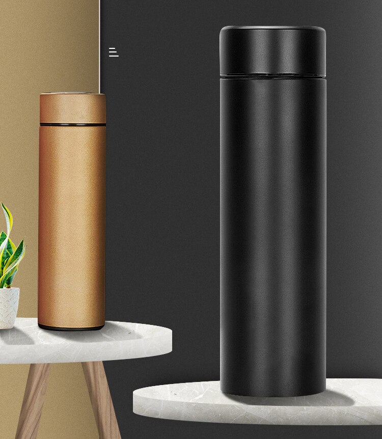 Smart 304 Stainless Steel Vacuum Water Cup Temperature Display Cup Business Gift in-Car Thermos