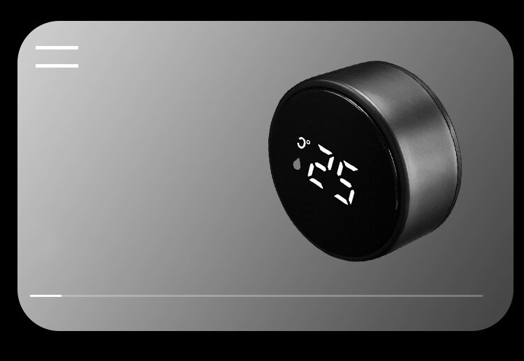 Smart 304 Stainless Steel Vacuum Water Cup Temperature Display Cup Business Gift in-Car Thermos