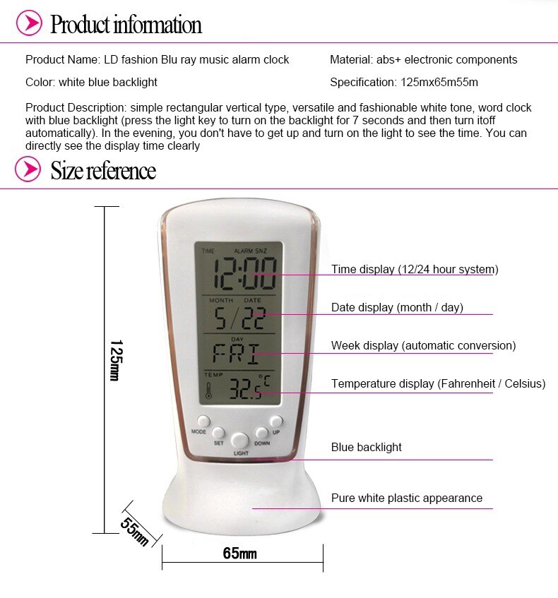 510 Mini Small Alarm Clock Led Luminous Music Alarm Mute Lazy Electronic Clock with Temperature Alarm Clock 510 Mini Small Alarm Clock Led Luminous Music Alarm Mute Lazy Electronic Clock with Temperature Alarm Clock