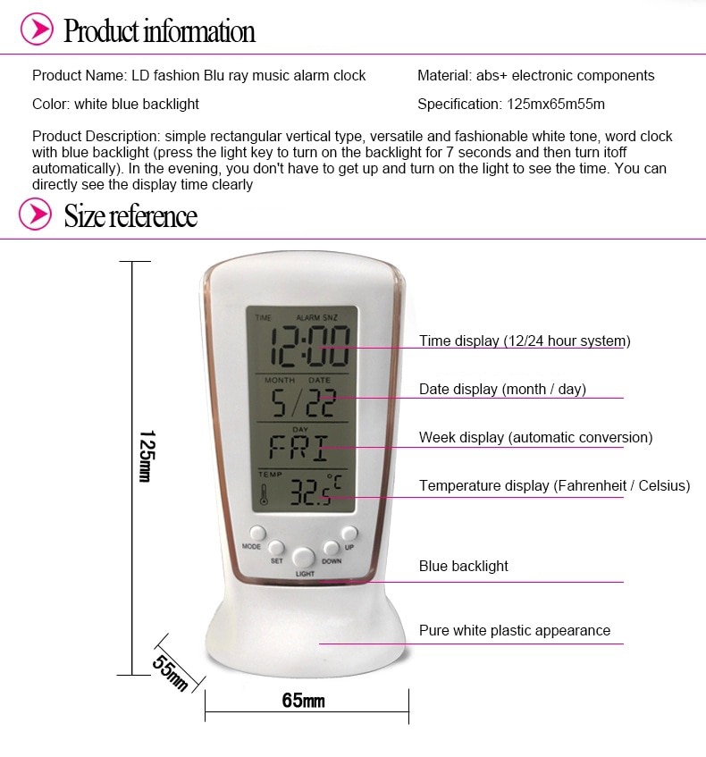 510 Mini Small Alarm Clock Led Luminous Music Alarm Mute Lazy Electronic Clock with Temperature Alarm Clock 510 Mini Small Alarm Clock Led Luminous Music Alarm Mute Lazy Electronic Clock with Temperature Alarm Clock