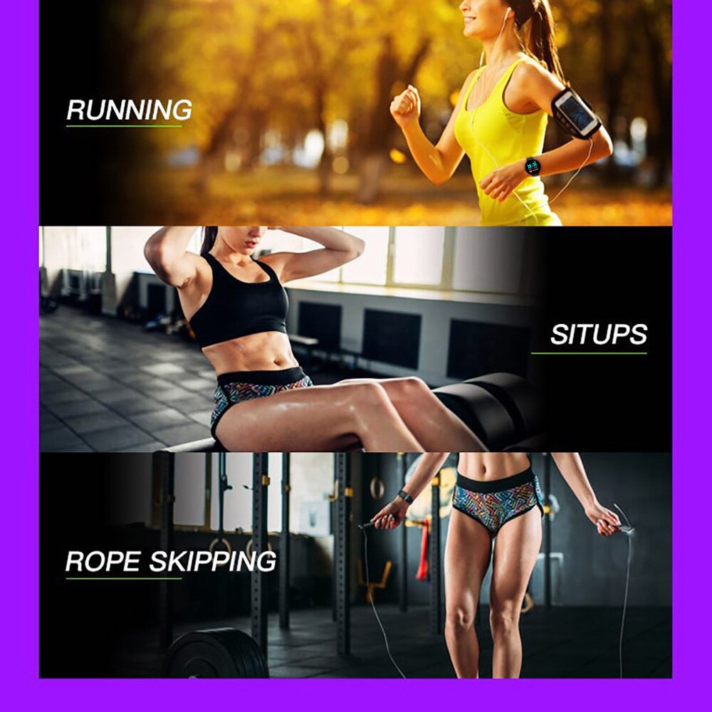 D18 Smart Bracelet Color round Screen Heart Rate Blood Pressure Sleep Monitoring Pedometer Sports Fitness Smart Watch