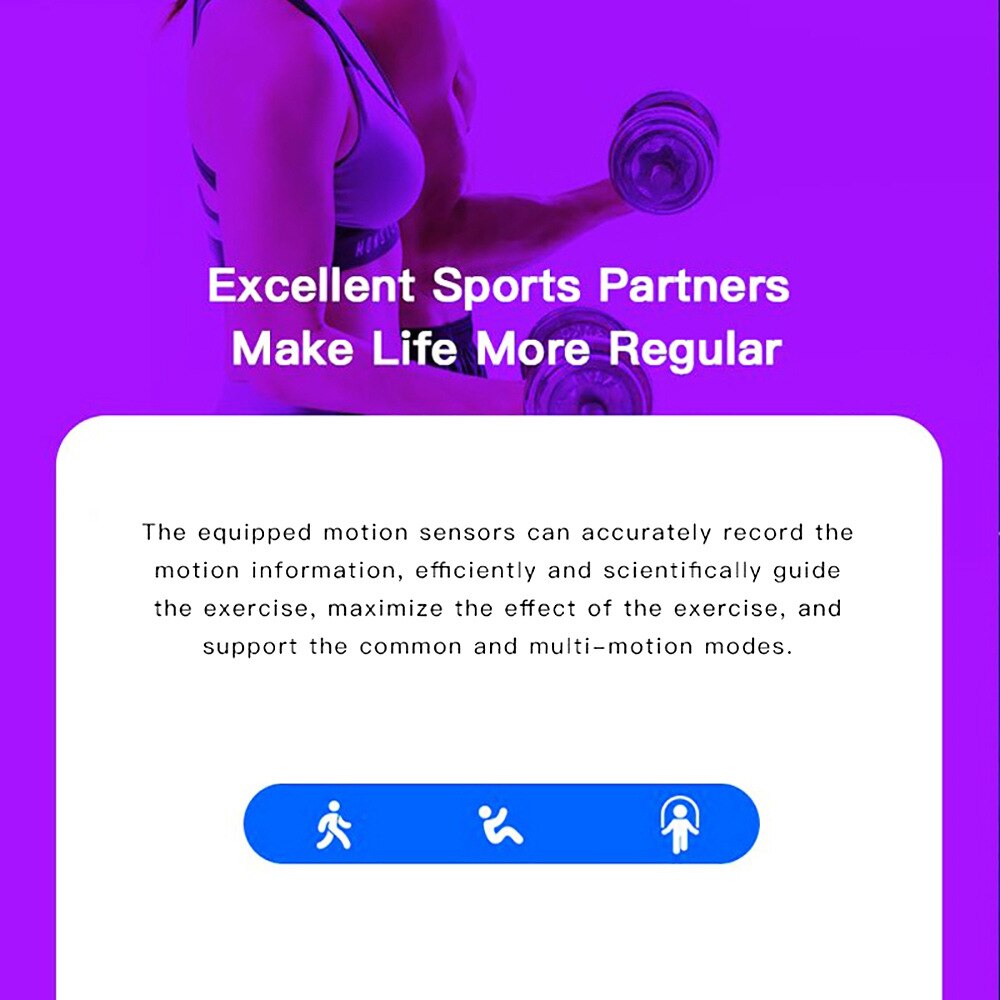 D18 Smart Bracelet Color round Screen Heart Rate Blood Pressure Sleep Monitoring Pedometer Sports Fitness Smart Watch