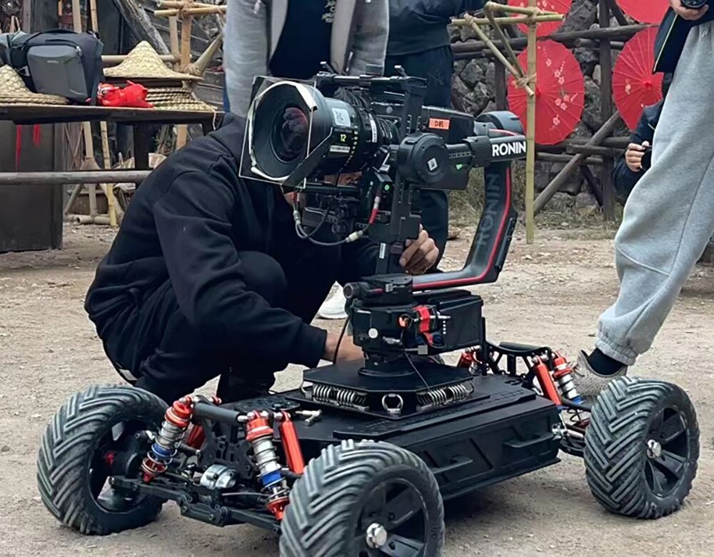 FID RC 4WD Professional Mobile Camera Electric Movie Film Television Shooting Vehicles Video Remote Control Camera Cars Buggy