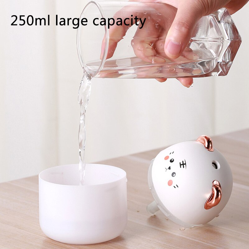 New Desktop Humidifier With Colorful Atmosphere Light 250ml Capacity Cold Mist Aroma Diffuser Home Bedroom Humidifier Purifies New Desktop Humidifier With Colorful Atmosphere Light 250ml Capacity Cold Mist Aroma Diffuser Home Bedroom Humidifier Purifies