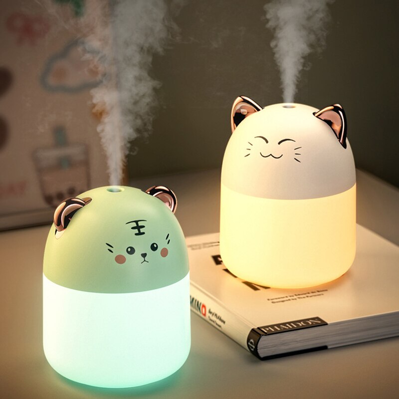 New Desktop Humidifier With Colorful Atmosphere Light 250ml Capacity Cold Mist Aroma Diffuser Home Bedroom Humidifier Purifies New Desktop Humidifier With Colorful Atmosphere Light 250ml Capacity Cold Mist Aroma Diffuser Home Bedroom Humidifier Purifies
