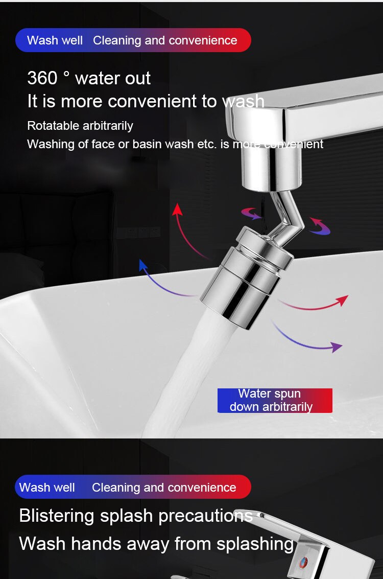 Universal 360° Rotate Kitchen Faucet Extender Aerator Plastic Splash Filter Kitchen Washbasin Faucet Bubbler Nozzle Universal 360° Rotate Kitchen Faucet Extender Aerator Plastic Splash Filter Kitchen Washbasin Faucet Bubbler Nozzle