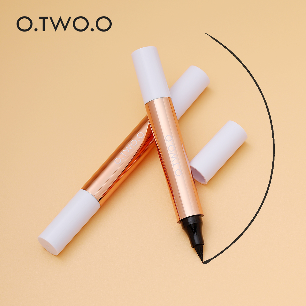 O.TWO.O Eyeliner Stamp Black Liquid Eyeliner Pen Waterproof Fast Dry Double-ended Eye Liner Pencil Make-up for Women Cosmetics O.TWO.O Eyeliner Stamp Black Liquid Eyeliner Pen Waterproof Fast Dry Double-ended Eye Liner Pencil Make-up for Women Cosmetics