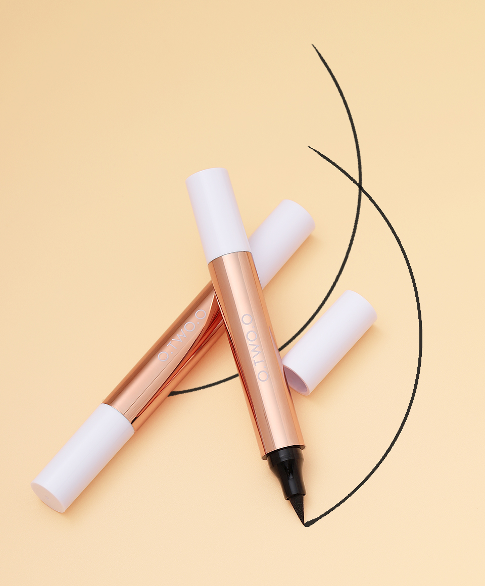 O.TWO.O Eyeliner Stamp Black Liquid Eyeliner Pen Waterproof Fast Dry Double-ended Eye Liner Pencil Make-up for Women Cosmetics O.TWO.O Eyeliner Stamp Black Liquid Eyeliner Pen Waterproof Fast Dry Double-ended Eye Liner Pencil Make-up for Women Cosmetics