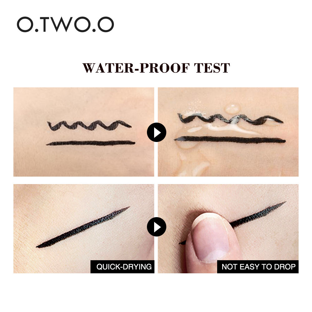 O.TWO.O Eyeliner Stamp Black Liquid Eyeliner Pen Waterproof Fast Dry Double-ended Eye Liner Pencil Make-up for Women Cosmetics O.TWO.O Eyeliner Stamp Black Liquid Eyeliner Pen Waterproof Fast Dry Double-ended Eye Liner Pencil Make-up for Women Cosmetics