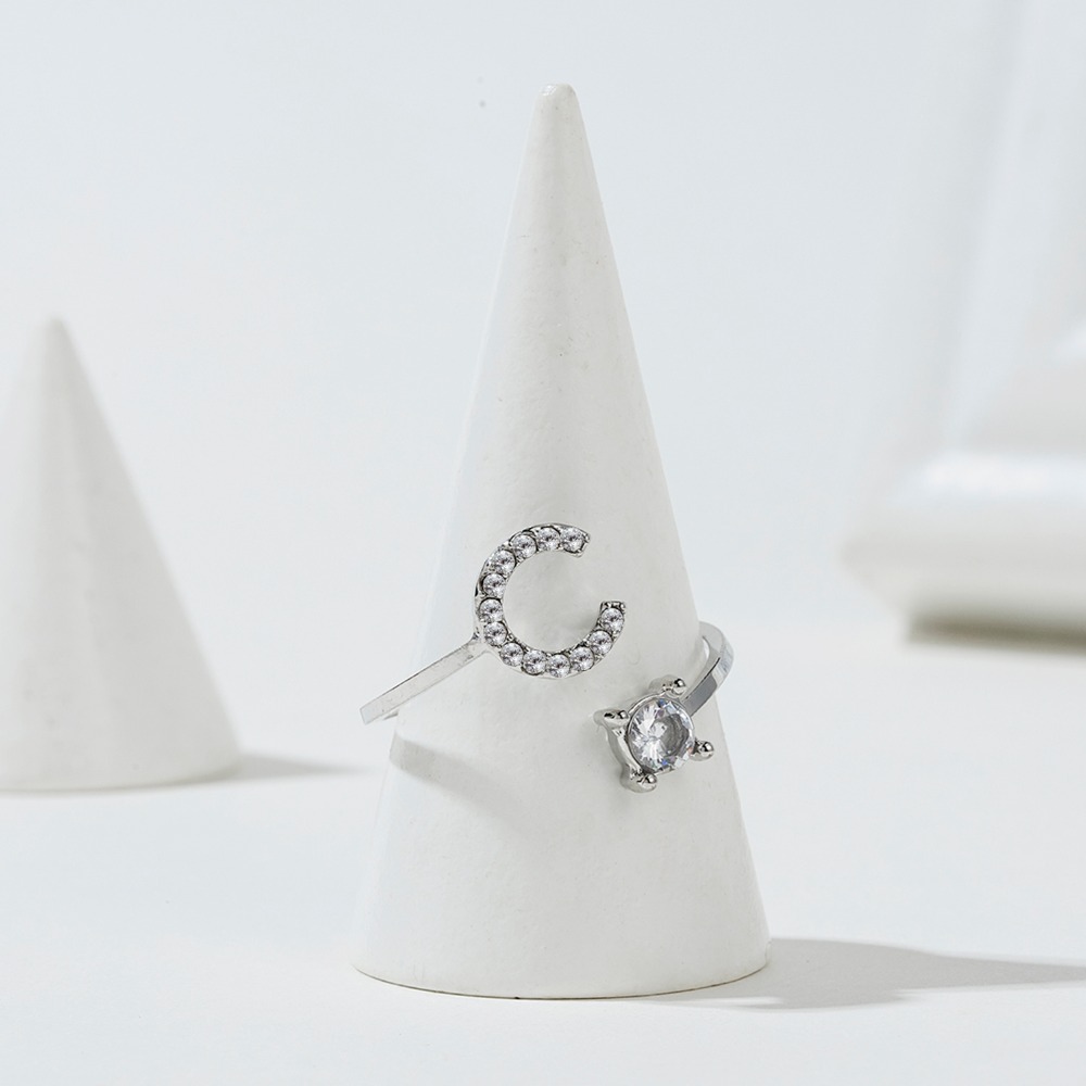 A-Z Letter Adjustable Opening Rings A-Z Letter Adjustable Opening Rings