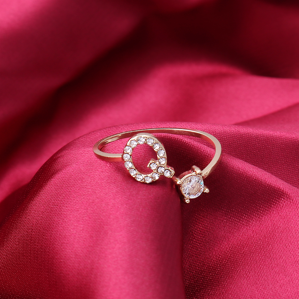 A-Z Letter Adjustable Opening Rings A-Z Letter Adjustable Opening Rings