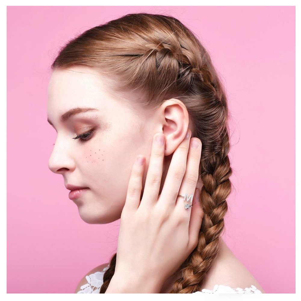 A-Z Letter Adjustable Opening Rings A-Z Letter Adjustable Opening Rings