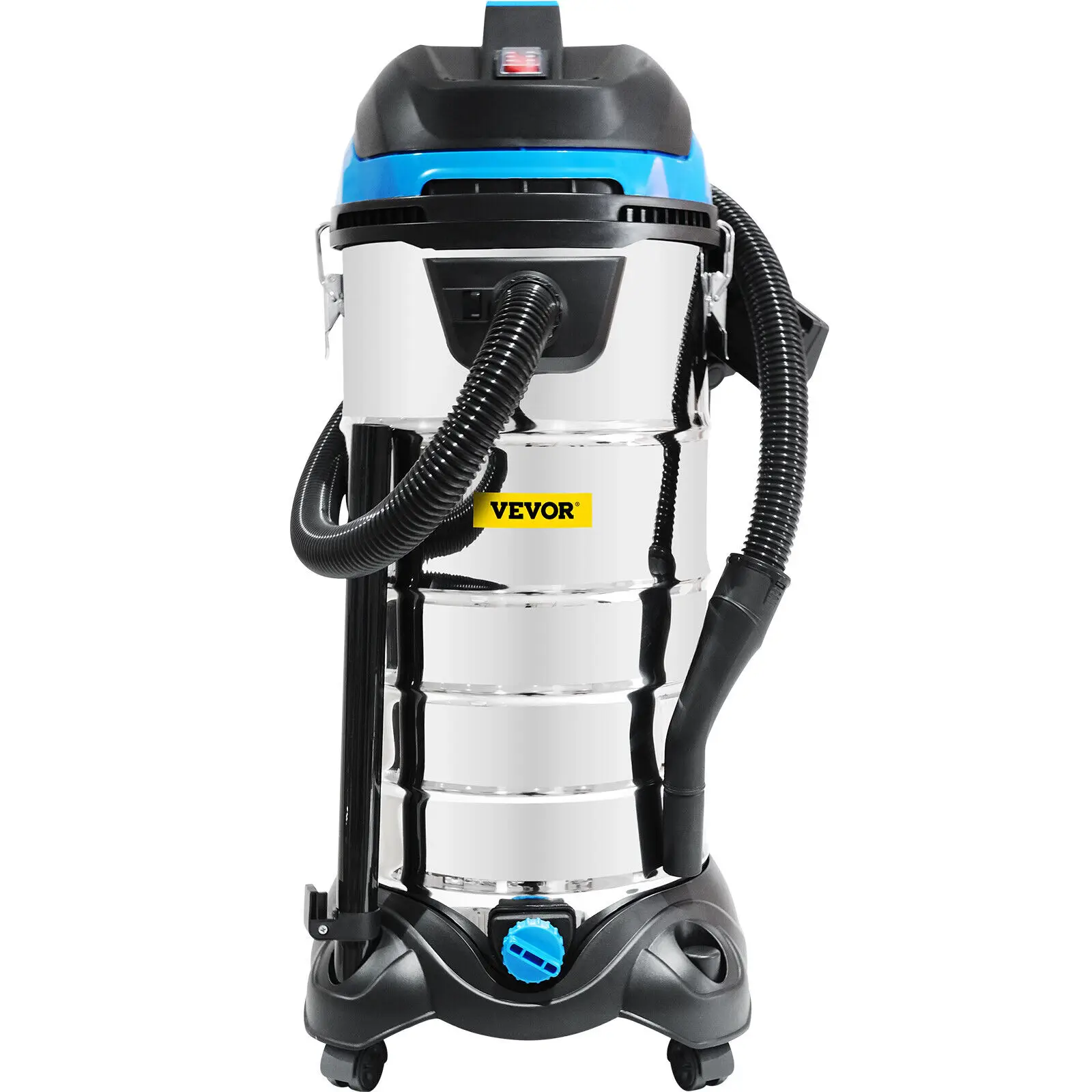 VEVOR Dust Extractor Collector Wet & Dry Vacuum Cleaner 6.5-13.5 Gal. HEPA Filtration System for Household and Jobsite Cleaning